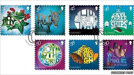 Guernsey Christmas stamps