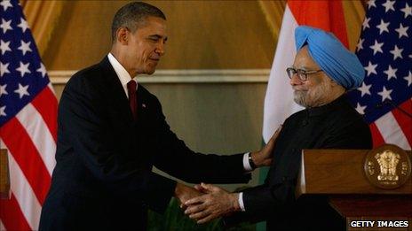 Barack Obama and Manmohan Singh