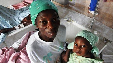 Patients at the Samaritan's Purse aid station