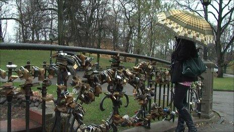 Bridge with locks, Riga