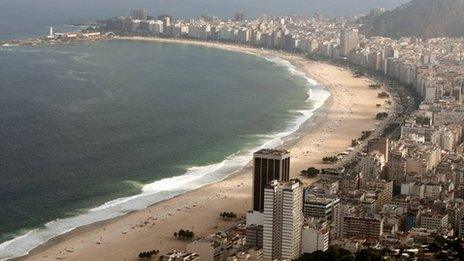 Copacabana beach in Rio