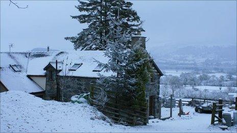 Snow in Bala