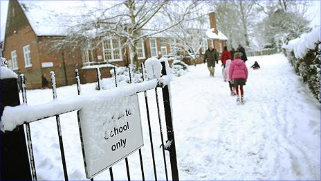 Pupils going to school