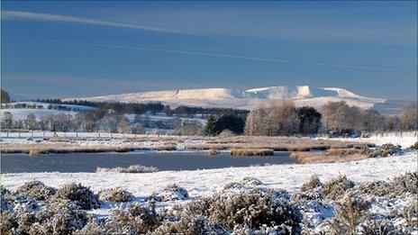 Brecon Beacons in the snow