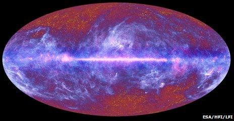 Planck all-sky CMB image (Esa/HFI/LFI consortium)