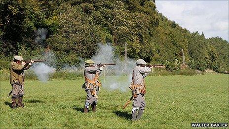 Philiphaugh re-enactment - Pic by Walter Baxter on Geograph