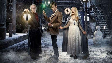 Michael Gambon, Matt Smith and Katherine Jenkins