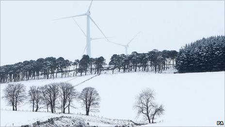 Snow near Inverurie