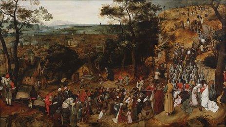 The Procession to Calvary by Pieter Brueghel the Younger