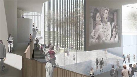 Artist's impression of Pontio arts centre