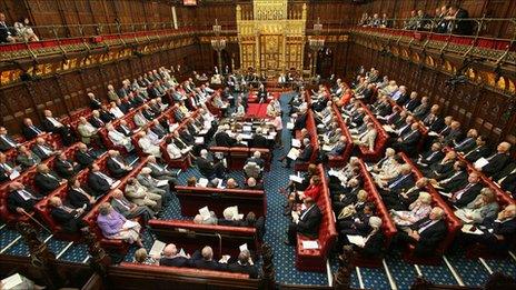 House of Lords in session