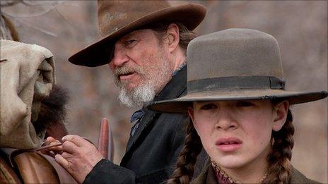 Jeff Bridges and Hailee Steinfeld in True Grit