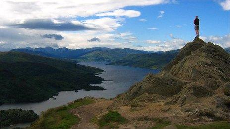 Loch Katrine, in the Loch Lomond and the Trossachs National Park