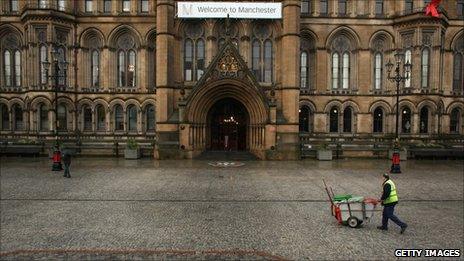 Street cleaner in Manchester