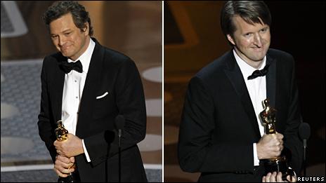 Colin Firth (left) and Tom Hooper