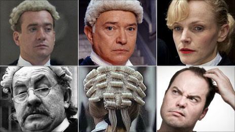 Matthew MacFayden in Criminal Justice; Martin Shaw as Judge John Deed; Maxine Peake in Silk; confused man; barrister; Leo McKern as Rumpole