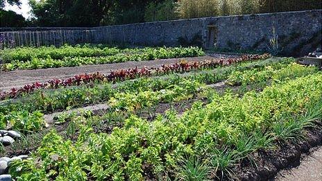 Victorian Walled Kitchen Garden at Saumarez Park, Guernsey