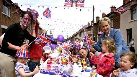 Street party to mark the Queen's Golden Jubilee