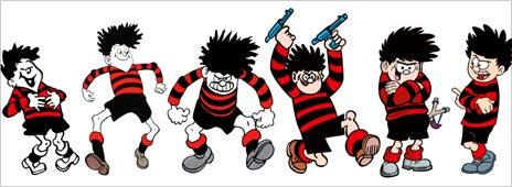 Dennis the Menace as he has evolved