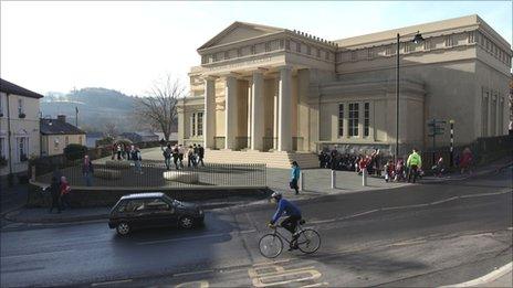 An artist's impression of the restored museum and art gallery