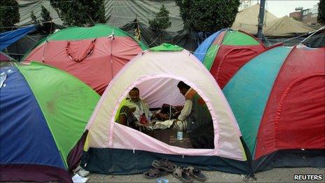 Protesters in Yemeni capital Sanaa - 26 March 2011