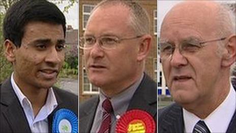 Sheldon ward, Birmingham, Amil Khan (Tory), Brendan O' Brien (Lab) Paul Tilsley (Lib Dem)