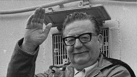 1971 picture of late Chilean President Salvador Allende