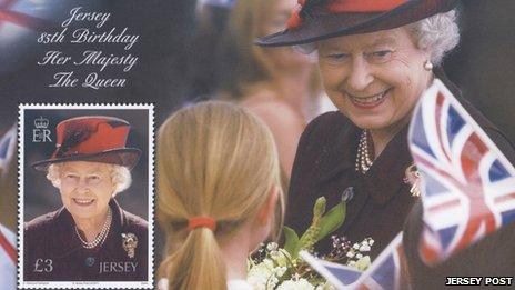 Stamp sheet to celebrate the Queen's birthday