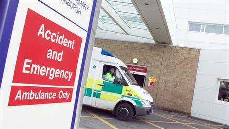 Ambulance at A&E