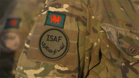 Royal Welsh solider's arm badges (Photo: Chris Walton)