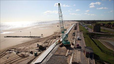 Dymchurch sea wall