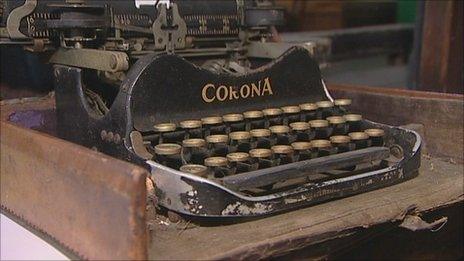 Typewriter sold at auction