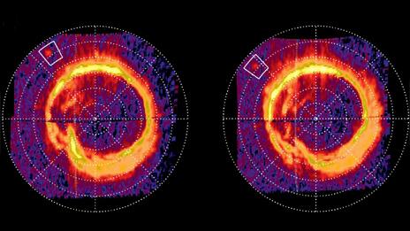 Saturn's northern aurorae (NASA/JPL/University of Colorado/Central Arizona College)