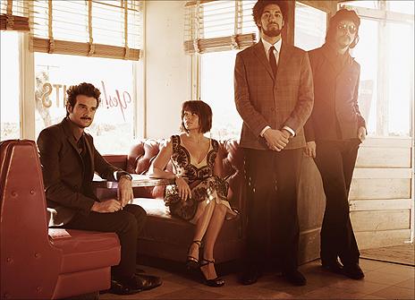 (L-R) Daniele Luppi, Norah Jones, Danger Mouse, Jack White. Photo courtesy of Frank W Ockenfels