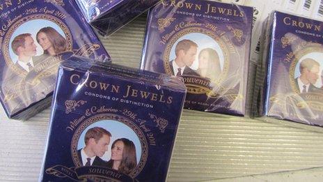 Royal wedding condoms