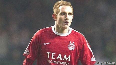 Aberdeen midfielder Rob Milsom