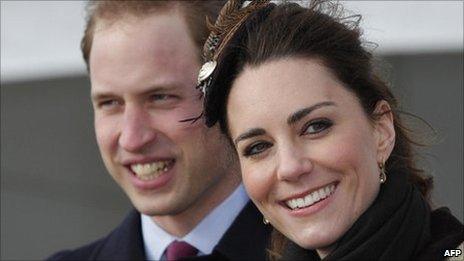 Prince William and Kate Middleton at a naming ceremony for the RNLI's new lifeboat at Anglesey earlier this year