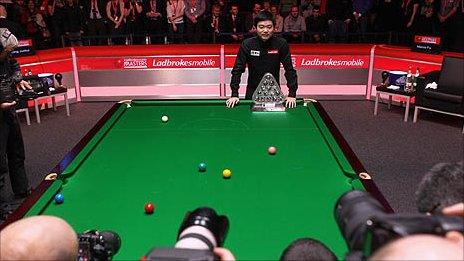 Ding Junhui wins the Masters