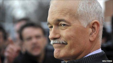 New Democratic Party leader Jack Layton