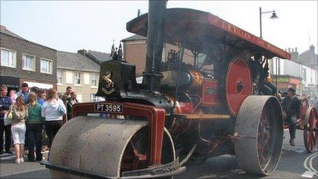 Steam parade on Trevithick Day