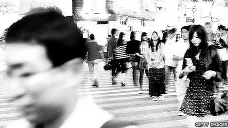 Shinjuku crossing in Tokyo