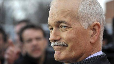 New Democratic Party leader Jack Layton