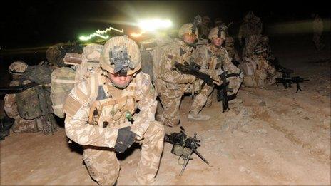 British troops in Afghanistan