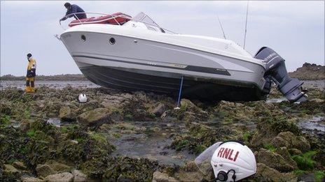 Boat rescue off Jersey