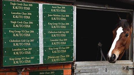 Kauto Star at his Shepton Mallet stable