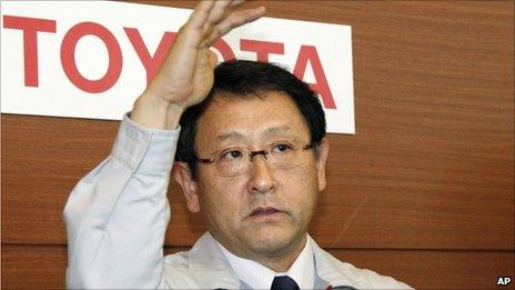 Toyota Motor President Akio Toyoda