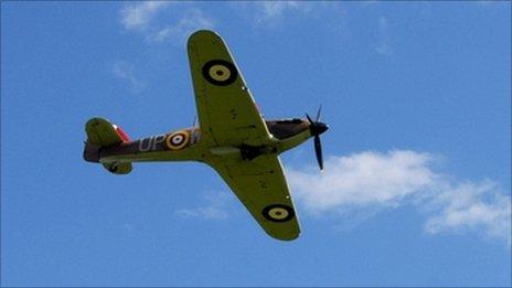 Hurricane flypast