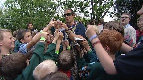 Bear Grylls in Cornwall