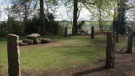 Gorsedd Circle on Bailey Hill