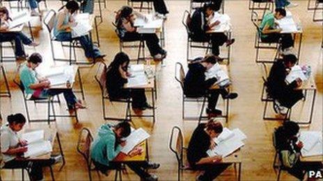 school exam hall